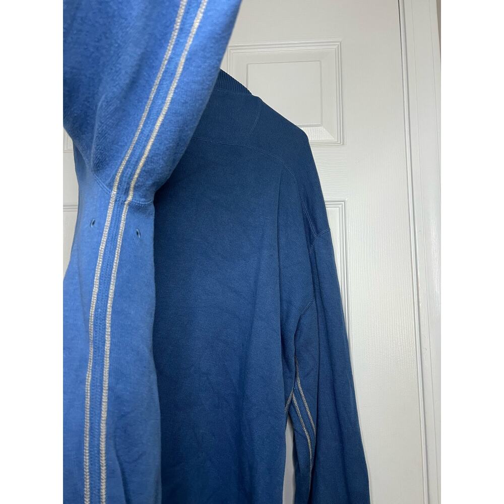 Tommy Bahama 100% Cotton Blue Quarter-Zip Pullover Sweatshirt Sz: Large - Picture 7 of 7